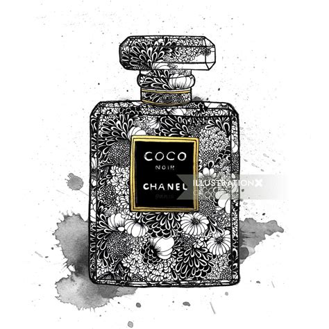 chanel bottle label|Chanel bottle drawing.